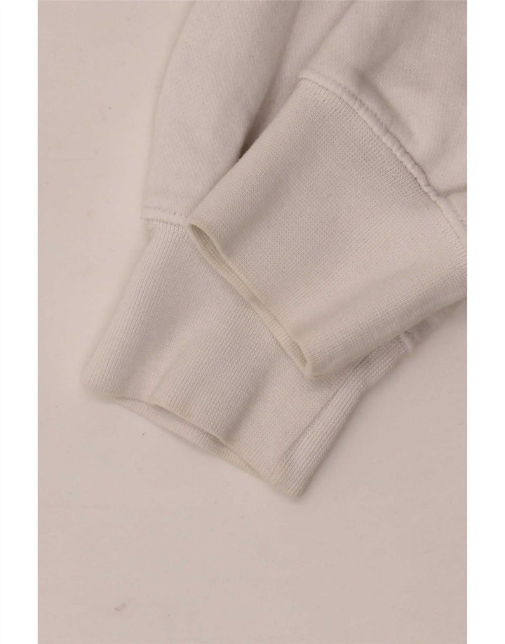 Felpa con cappuccio grafica Nike da uomo in cotone bianco medio