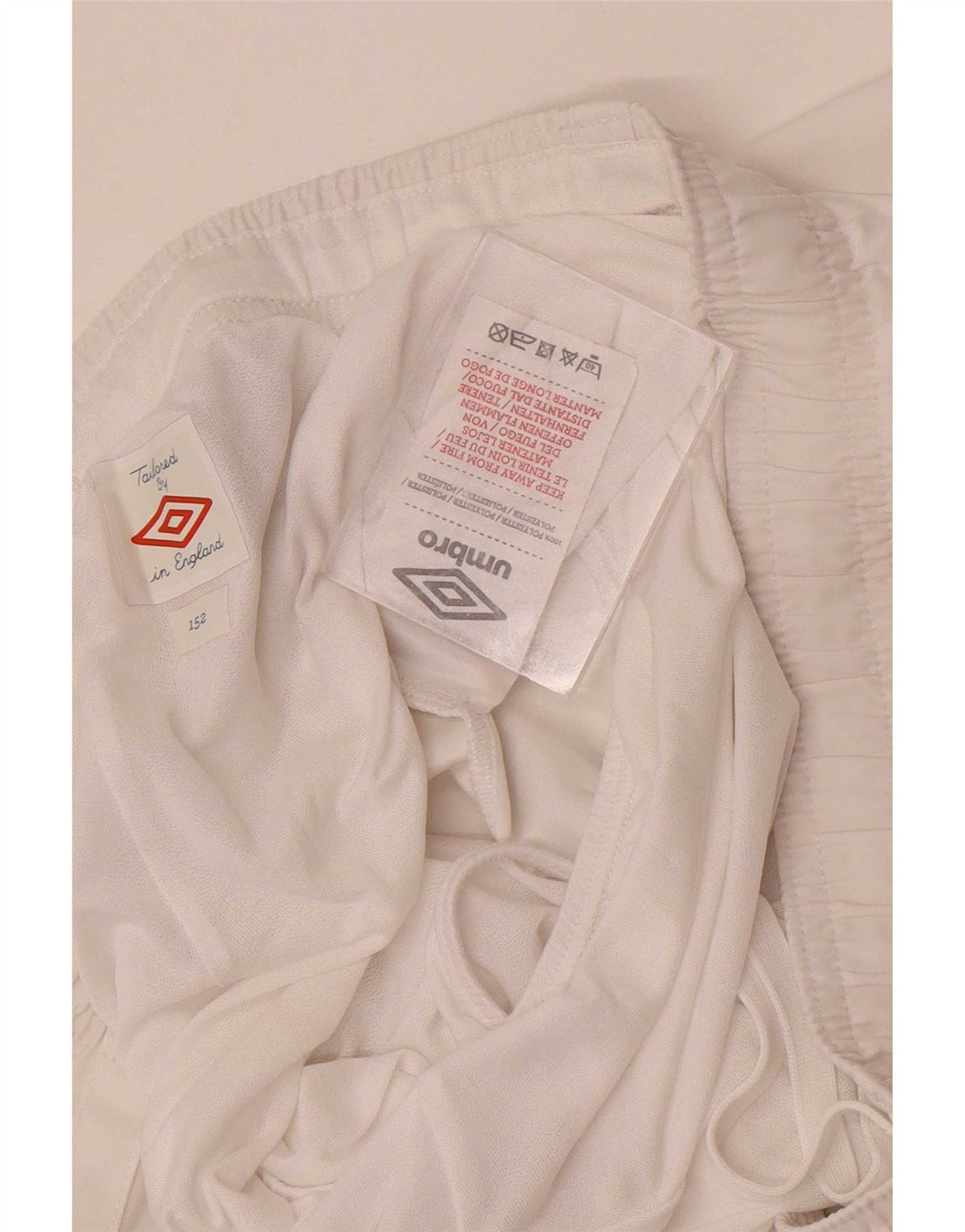 Pantaloncini sportivi Umbro da ragazzo Inghilterra 11-12 anni in poliestere bianco