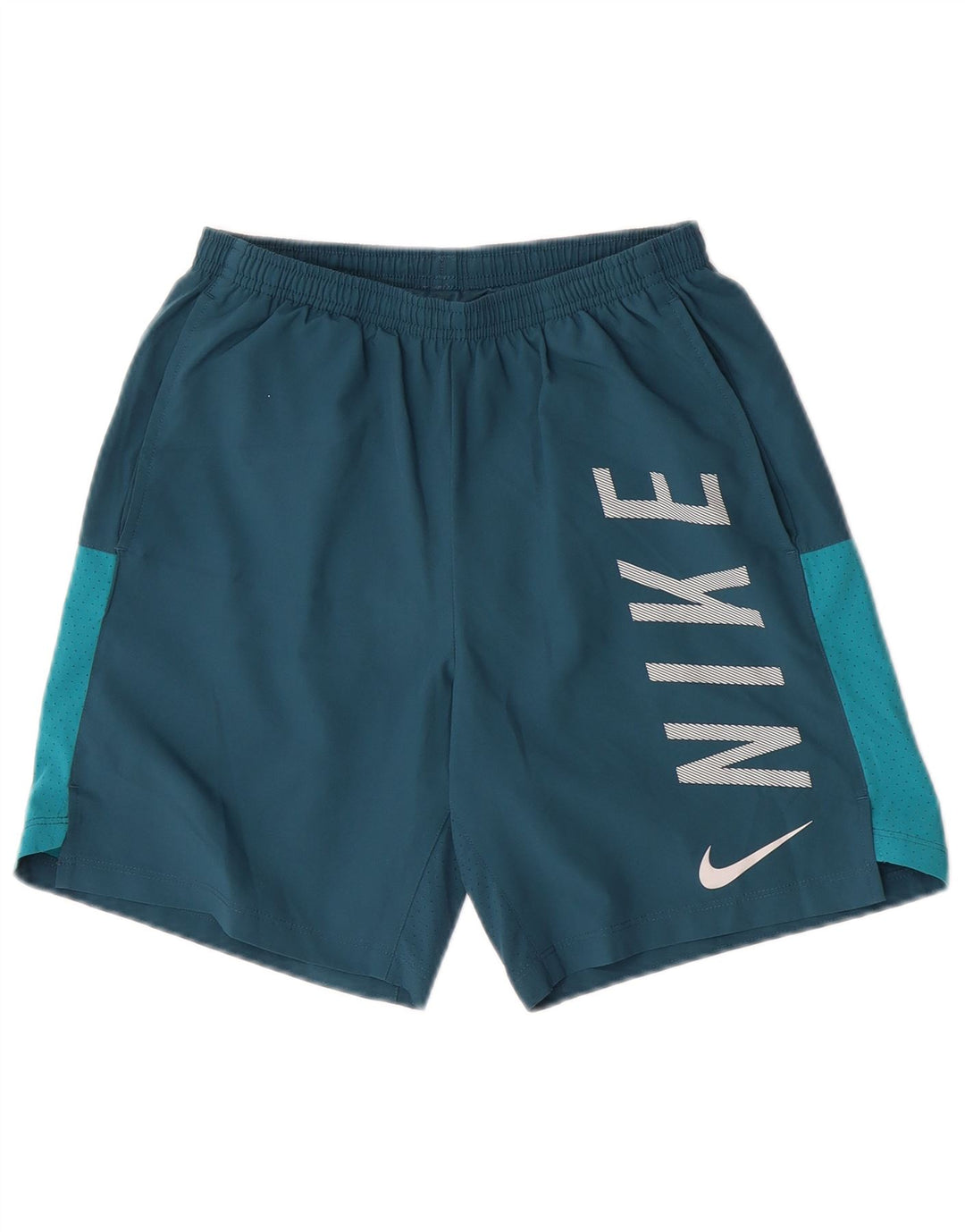 Pantaloncini sportivi Nike Dri Fit Graphic da uomo, piccoli, in poliestere color block verde