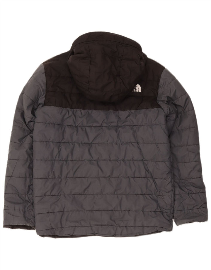 Giacca imbottita con cappuccio The North Face da ragazzo 11-12 anni grigia