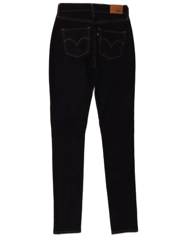 Jeans skinny a vita alta da donna Levi's W25 L32 cotone blu navy