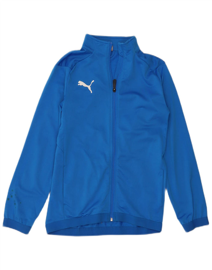 Giacca da tuta da ragazzo Puma 13-14 anni in poliestere blu