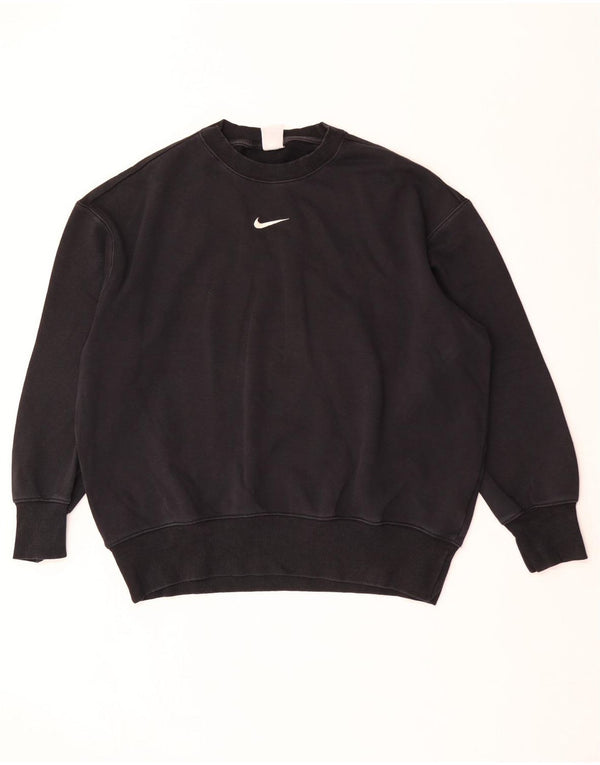 Nike Mens Loose Fit Sweatshirt Jumper Small Black Cotton