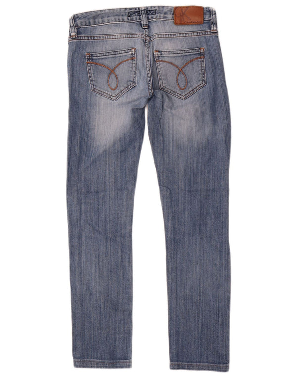 Jeans skinny a vita bassa da donna Calvin Klein W27 L28 Blu