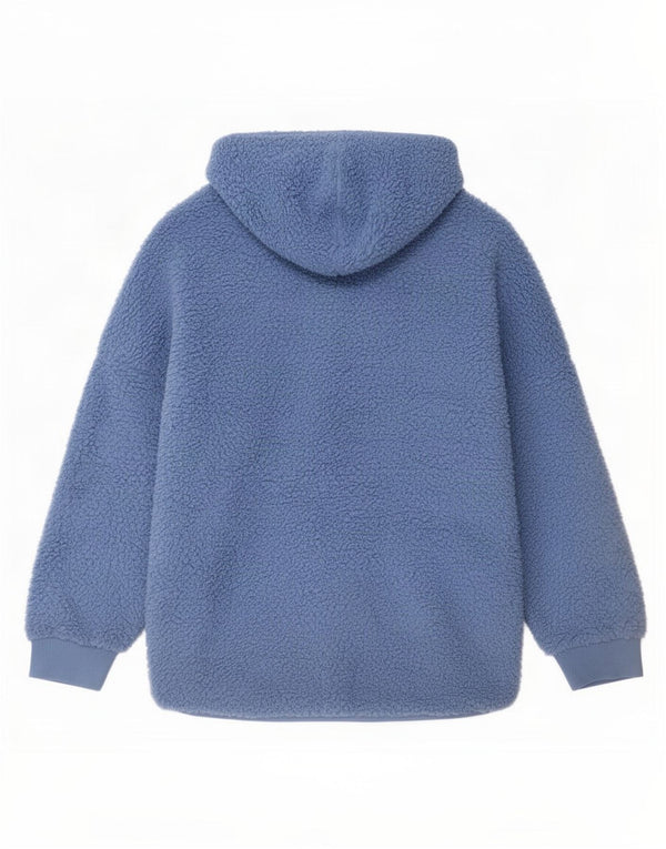 Maglione cardigan con cappuccio oversize da donna Marks & Spencer UK 18 XL Blu
