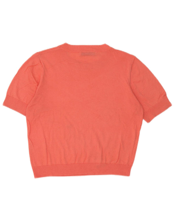 Top corto in camicetta corta da donna Zara UK 10 piccolo arancione