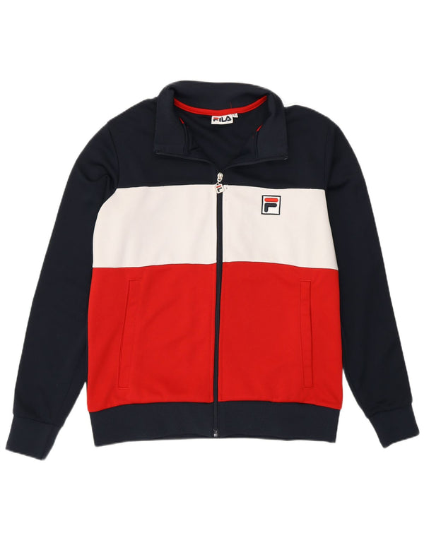 Giacca da ginnastica grafica da uomo Fila piccola multicolore Colourblock