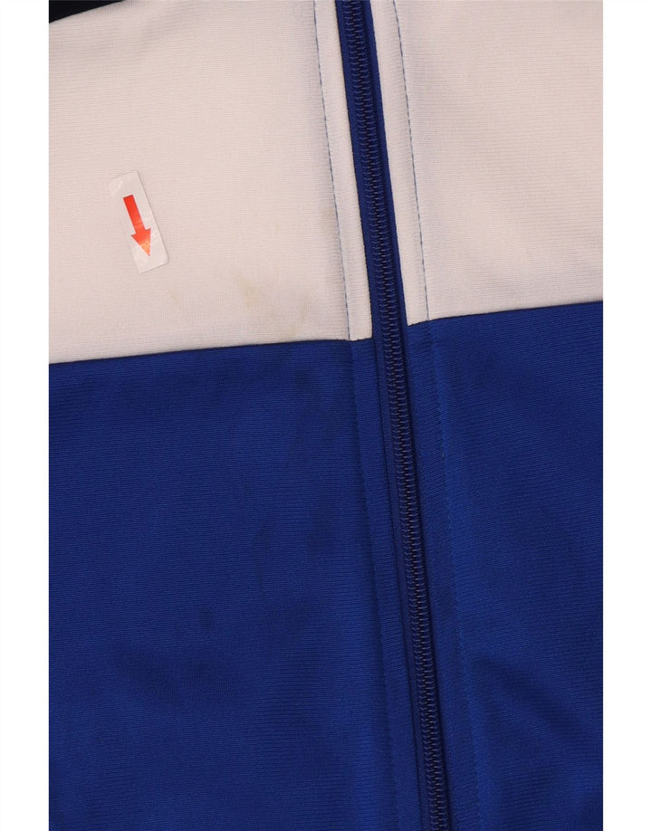Giacca da tuta da ragazzo Adidas 13-14 anni in poliestere color block blu