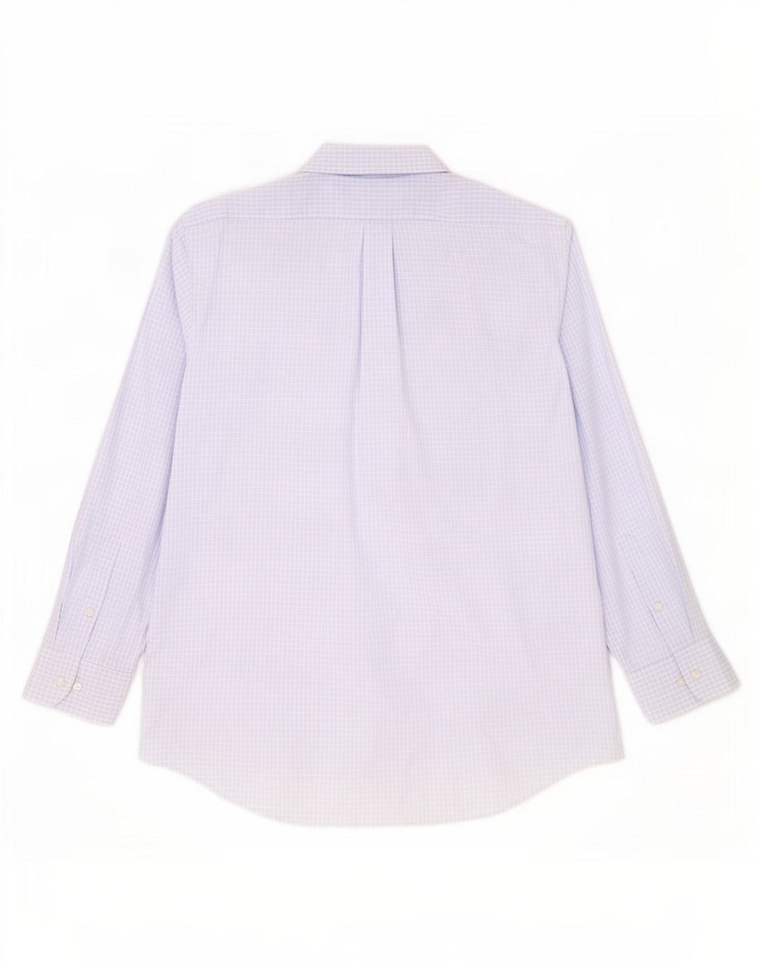 Camicia da uomo elasticizzata vestibilità regolare Chaps taglia 18 2XL cotone a quadretti blu