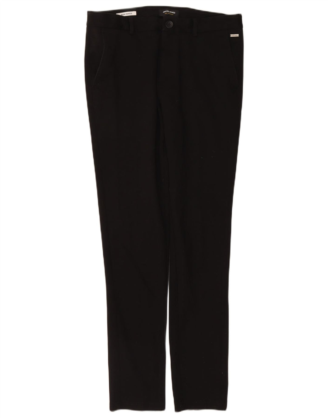 Pantaloni chino slim Marco da donna Jack & Jones W32 L34 poliestere nero