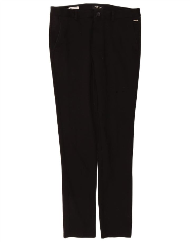 Pantaloni chino slim Marco da donna Jack & Jones W32 L34 poliestere nero