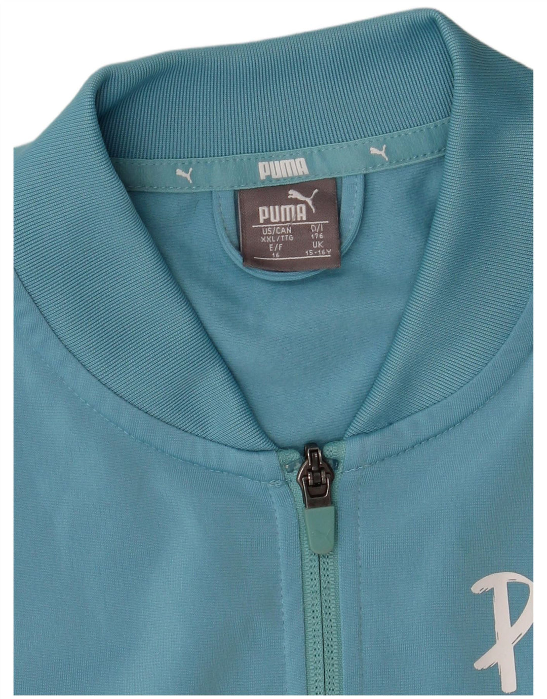 Giacca da ginnastica grafica da ragazzo Puma 15-16 anni Blu Colourblock