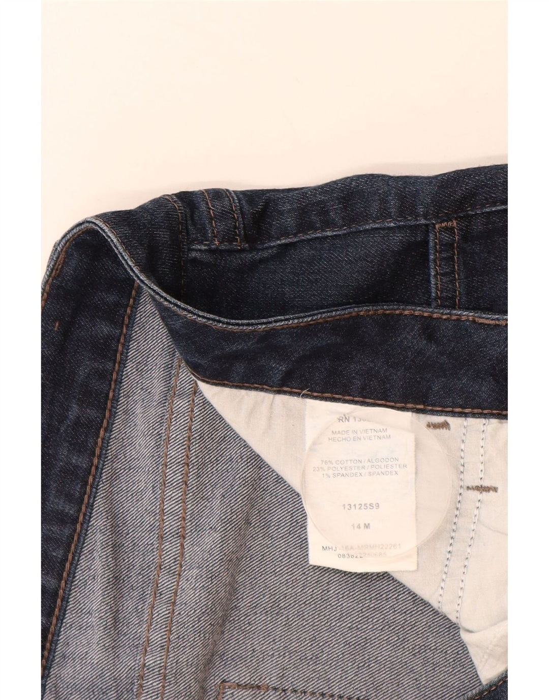 Jeans Capri da donna a vita media LEE Riders US 14 Large W34 L19 Blu Navy