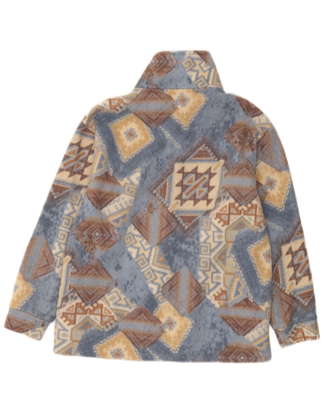 Giacca in pile oversize da donna Alaskan UK 10 Small multicolore geometrica