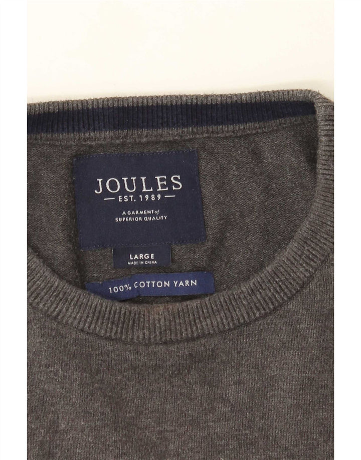 Joules Uomo Maglione Girocollo Maglione Grande Cotone Grigio