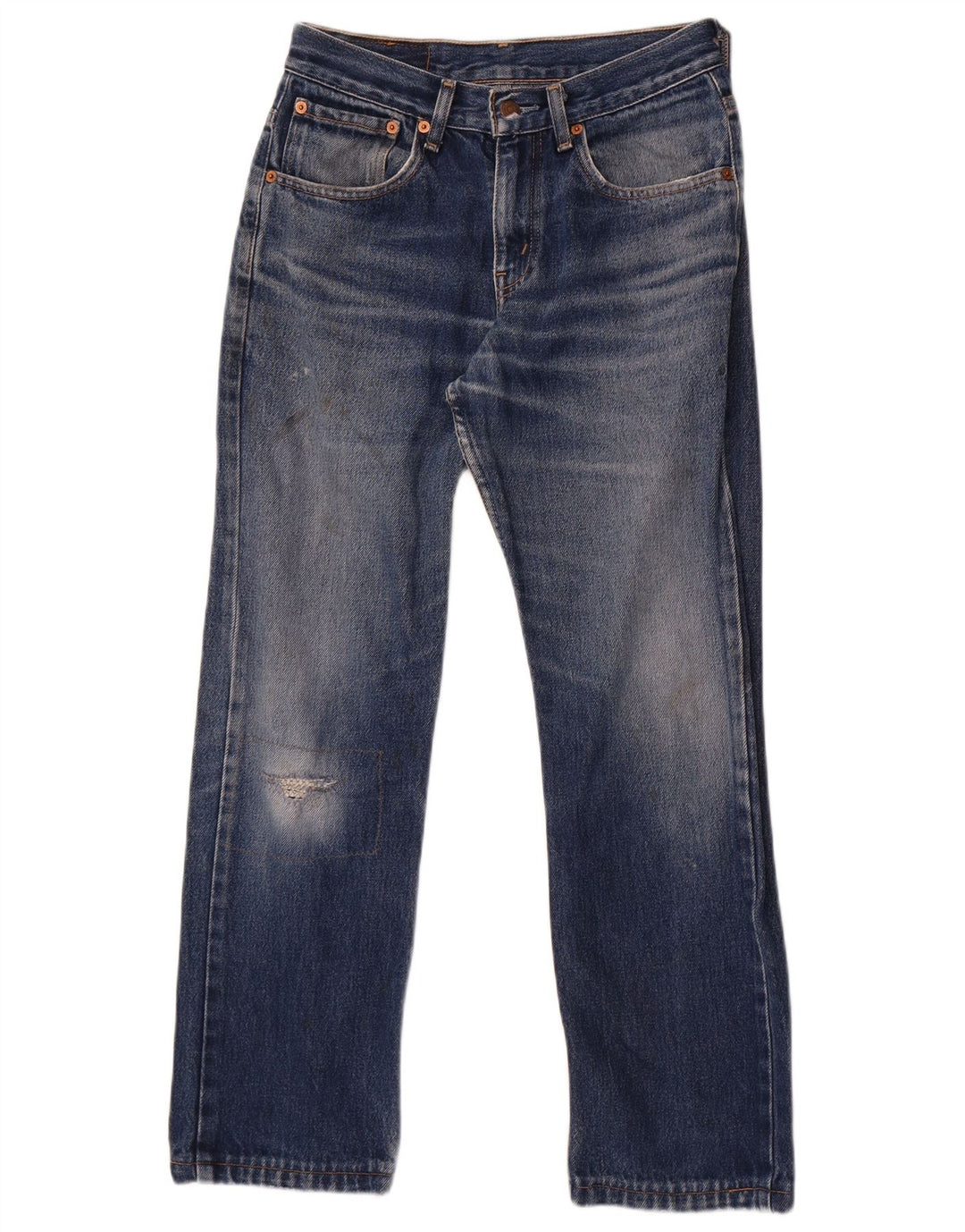 Levi's Uomo 581 Jeans dritti invecchiati W29 L27 Cotone blu