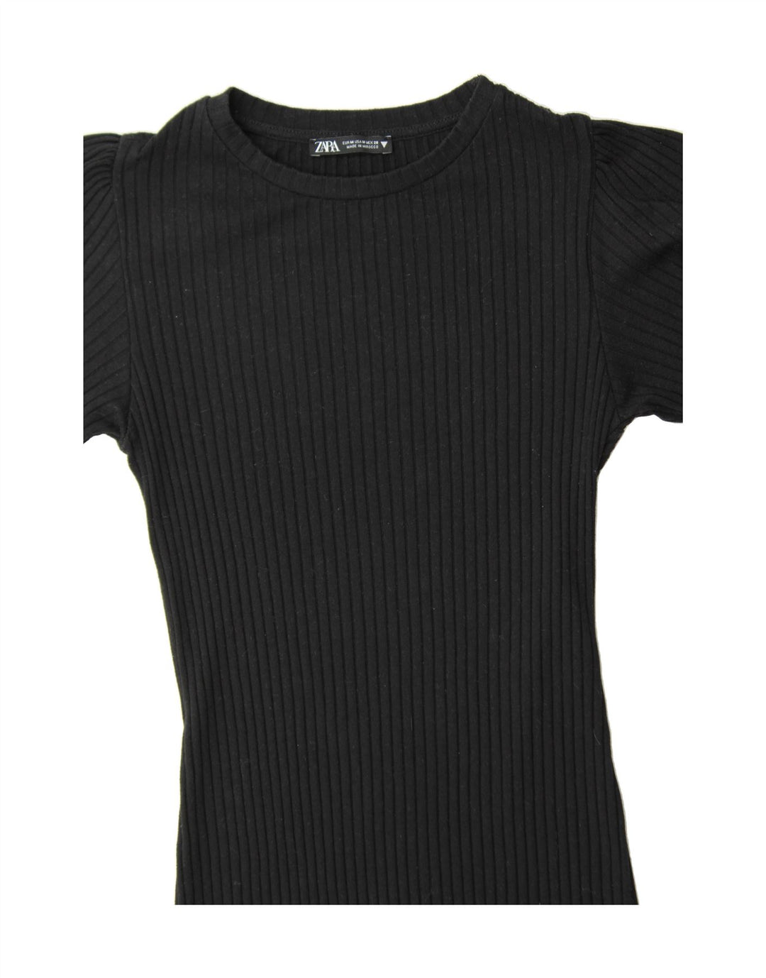 ZARA Womens Jumper Dress UK 12 Medium Black Polyester Vintage Zara and Second-Hand Zara from Messina Hembry 