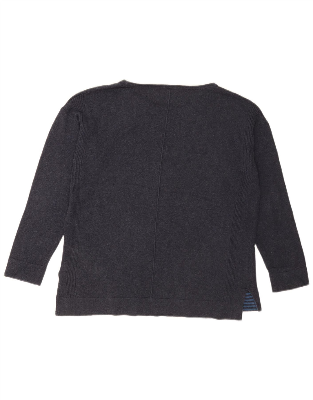 Maglione maglione con scollo a barca da donna di White Stuff UK 12 Cotone medio blu navy