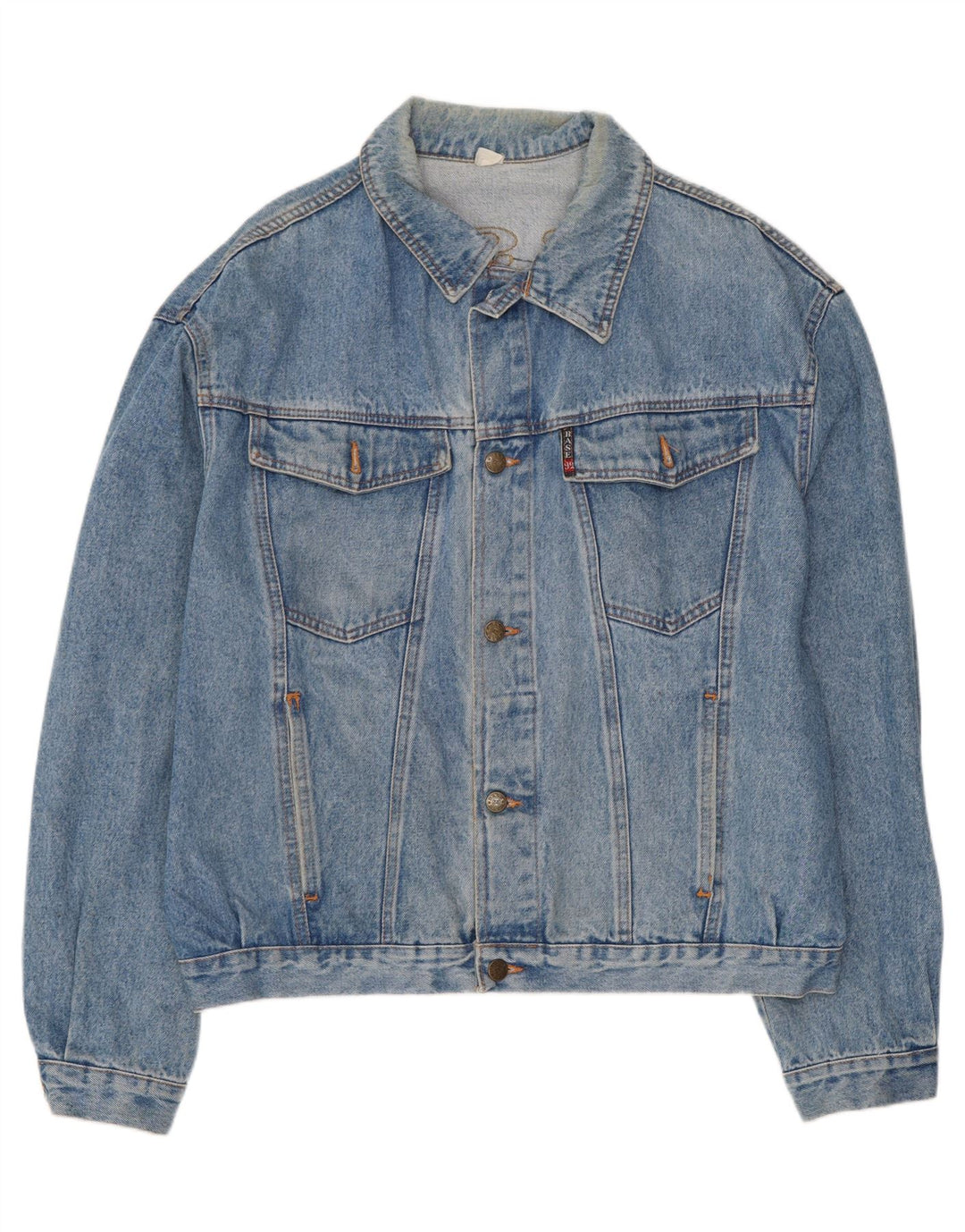 Giacca in denim grafico da uomo Base 92 UK 42 XL Blu