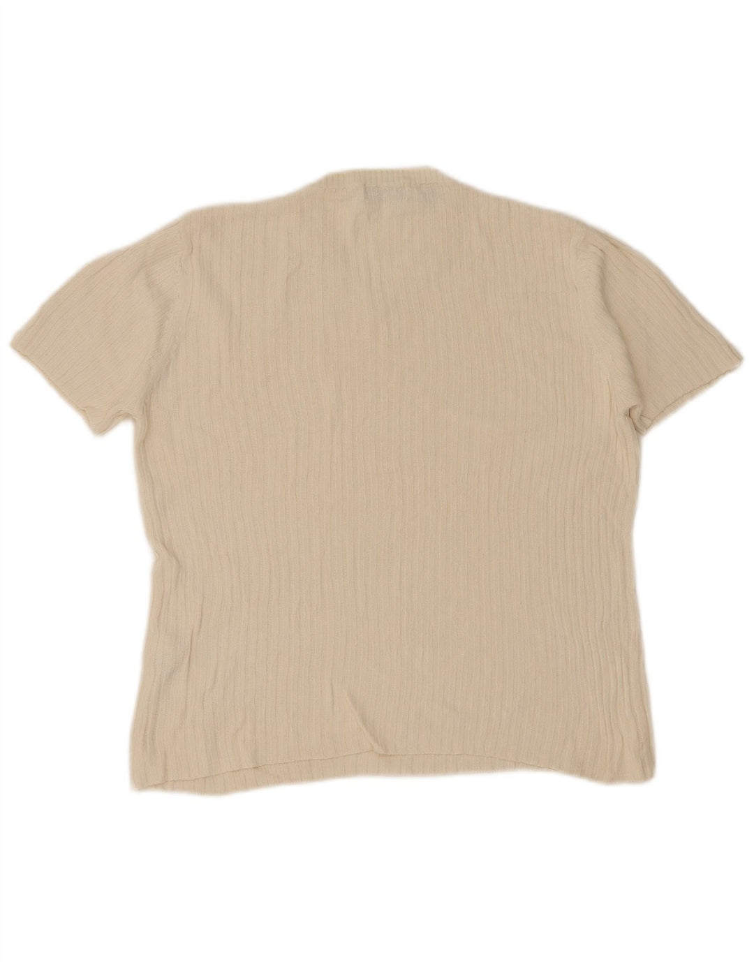 T-shirt Zara da uomo Top grande in cotone beige
