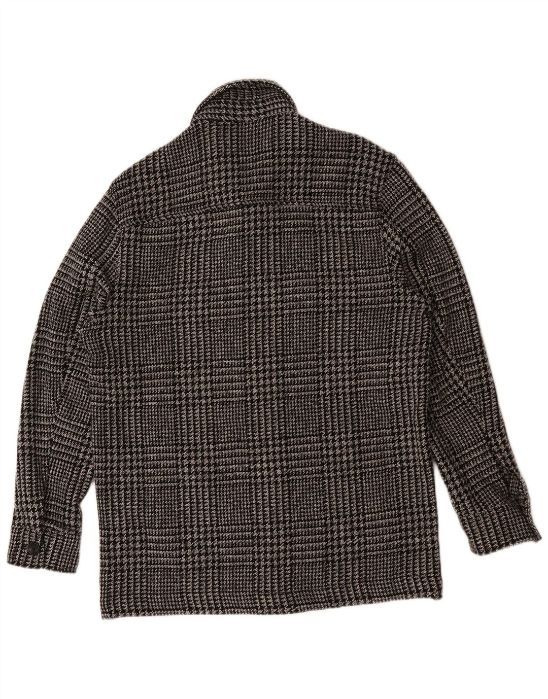 Giacca utility da uomo Zara grande nera in poliestere pied de poule