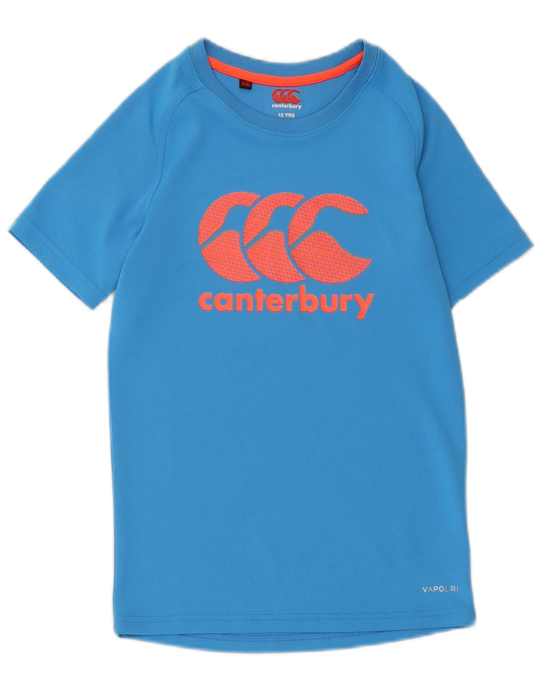 T-shirt grafica da ragazzo Canterbury Top 11-12 anni in poliestere blu