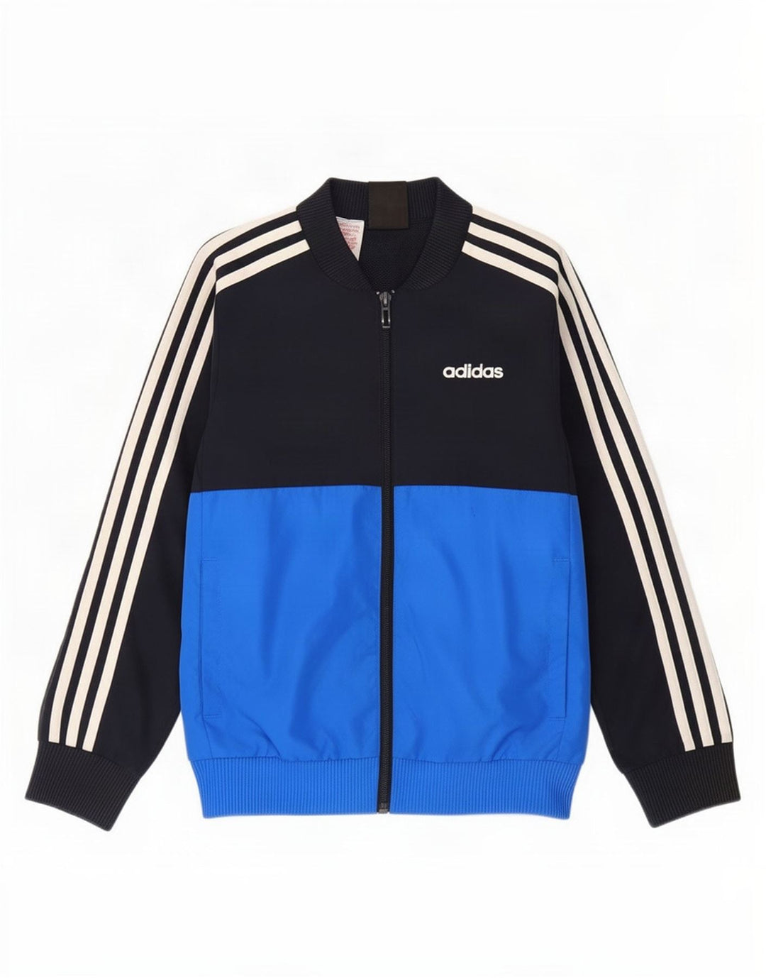 Giacca da tuta da ragazzo Adidas 7-8 anni in poliestere color block blu