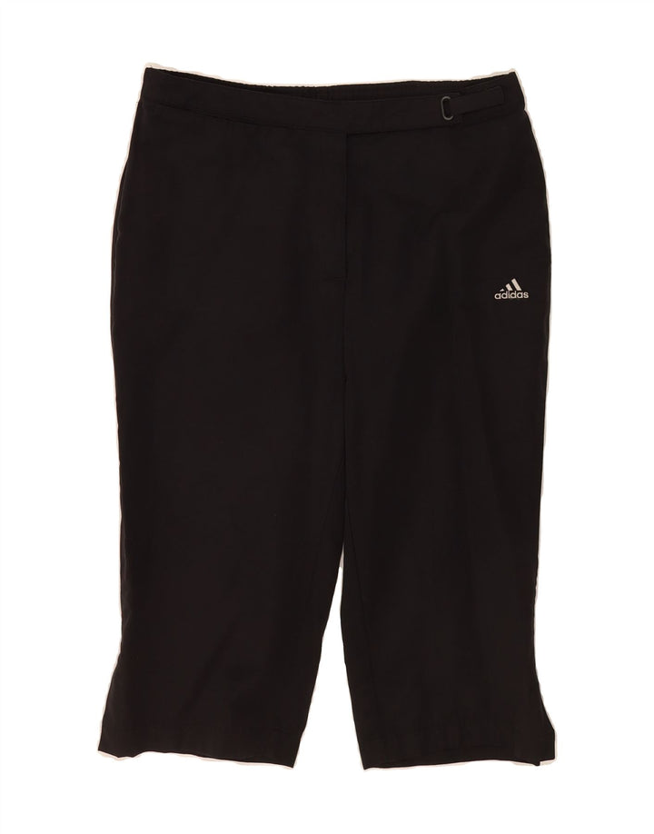 ADIDAS Womens Bermuda Shorts UK 12 Medium W30 Black Vintage Adidas and Second-Hand Adidas from Messina Hembry 