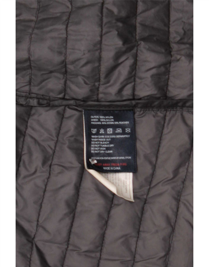 Cappotto imbottito con cappuccio da donna Puffa UK 8 piccolo nylon nero