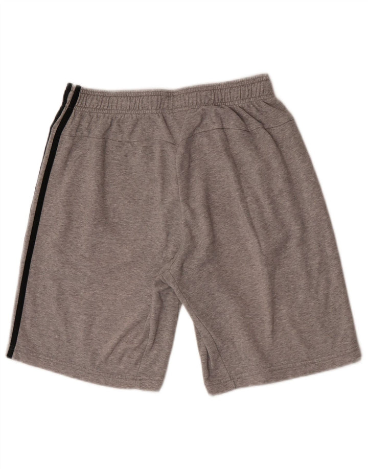 Pantaloncini sportivi da uomo Adidas in cotone grigio medio