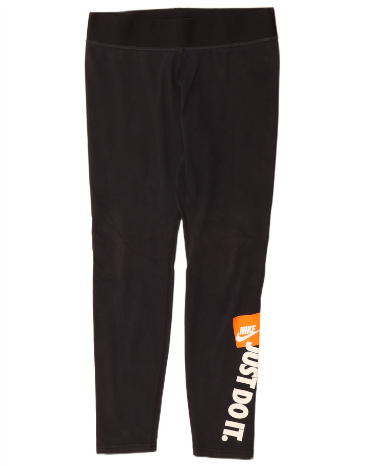 Leggings grafici Nike da donna UK 16 grandi neri