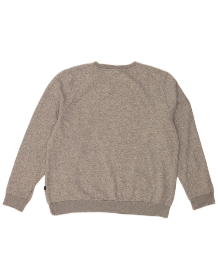 Felpa grafica da uomo Puma Jumper XL in cotone chiazzato grigio