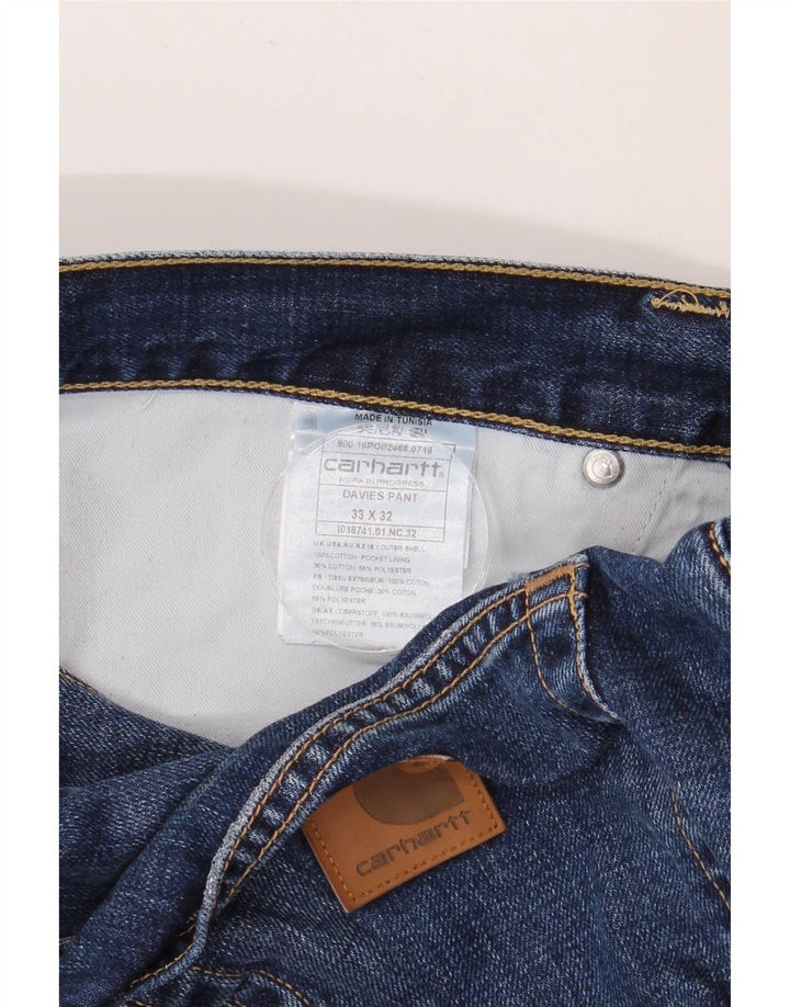 Jeans dritti da uomo Carhartt W33 L32 cotone blu