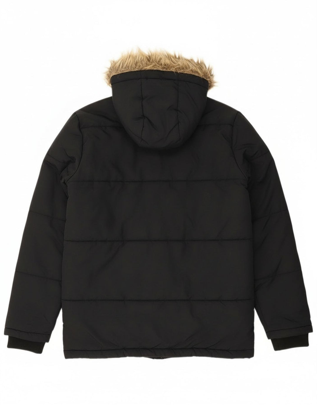 Giacca imbottita con cappuccio Lyle & Scott da bambino 14-15 anni in poliammide nera