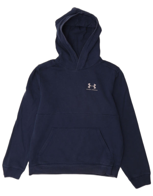 Felpa con cappuccio Under Armour da bambino Cold Gear 13-14 anni XL in cotone blu navy