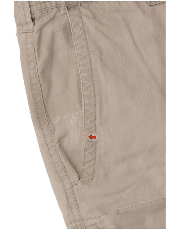Pantaloncini cargo da uomo Columbia W34 Large in cotone beige