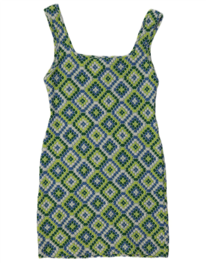 Topshop Prendisole da donna UK 12 Poliestere Ikat medio multicolore