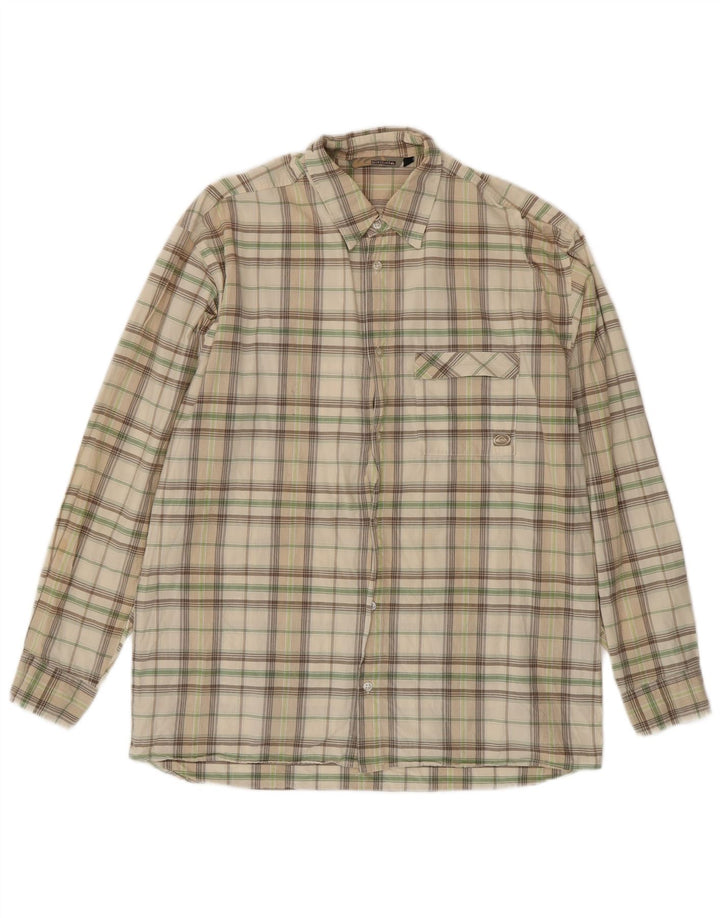 Camicia da uomo Quiksilver in cotone a quadri verde medio