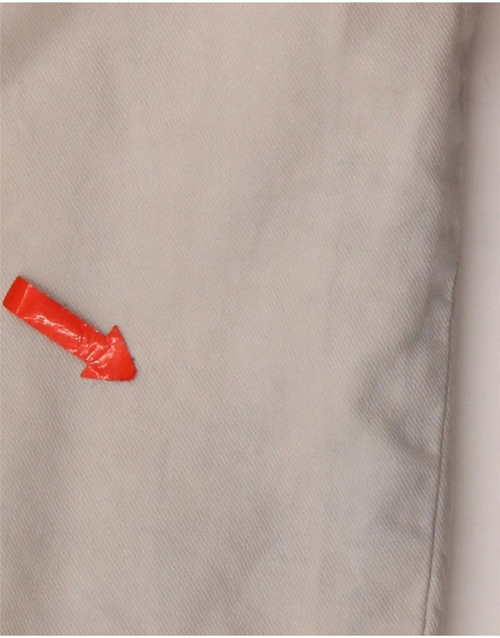 Pantaloncini chino vintage da uomo W36 grandi in cotone grigio