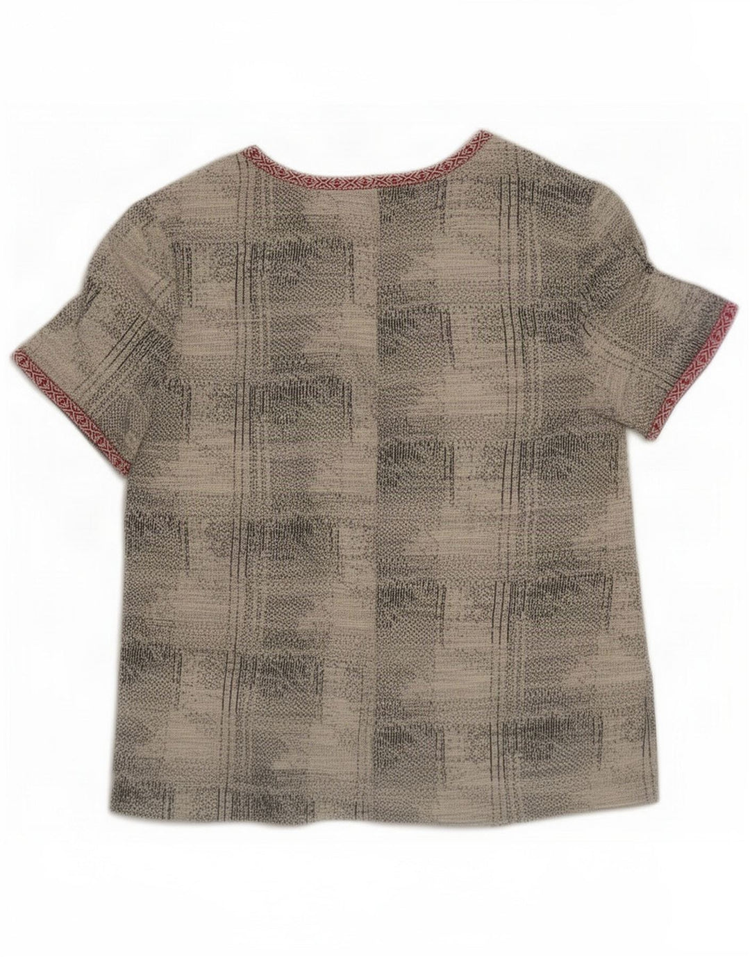 Zara Camicetta da donna con motivo astratto UK 16 Large Grigio