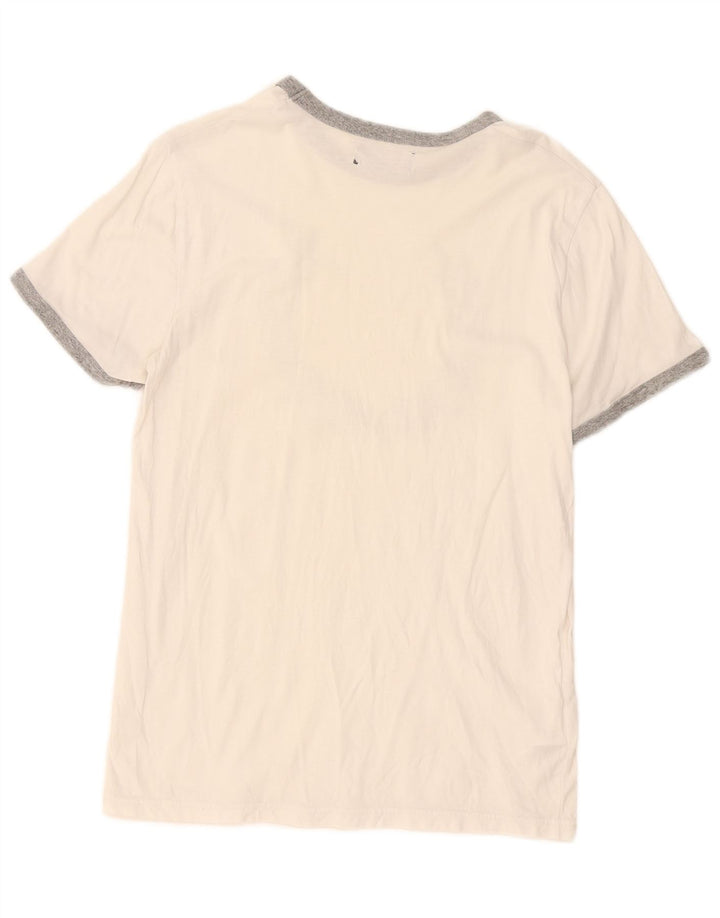 T-shirt grafica da uomo Fred Perry Top piccola in cotone bianco