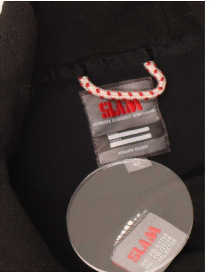 Giacca in pile da uomo Slam UK 38 Medium Black Poliestere