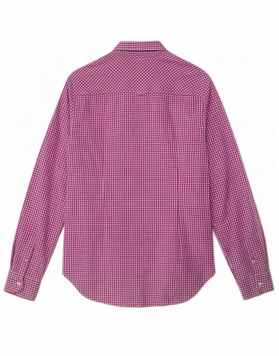 Camicia aderente da donna Tommy Hilfiger US 6 cotone a quadretti viola medio