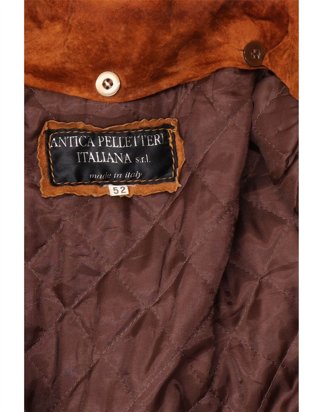 Giacca da uomo in pelle scamosciata VINTAGE IT 52 XL in pelle beige