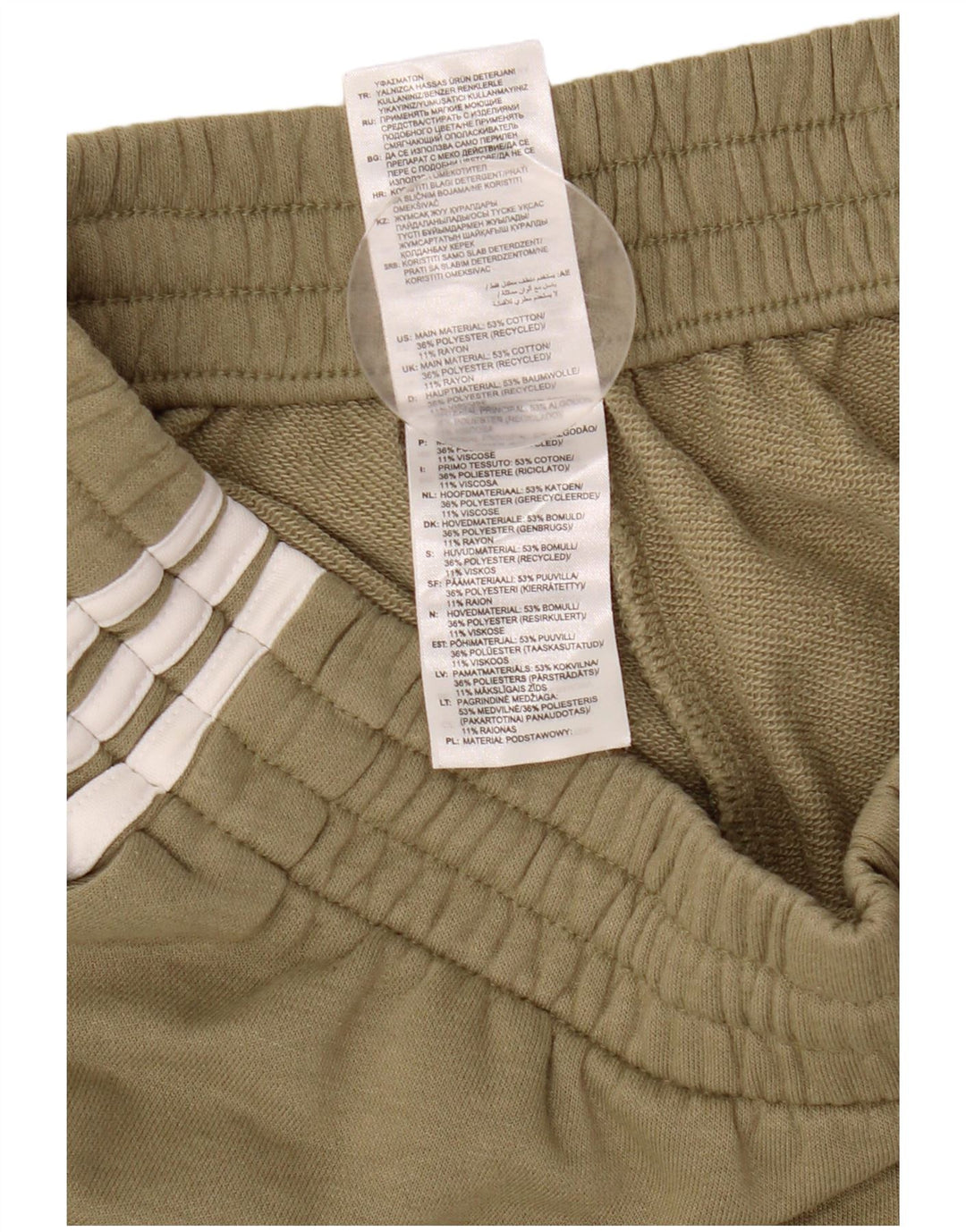 Pantaloncini sportivi da uomo Adidas Medi in cotone kaki