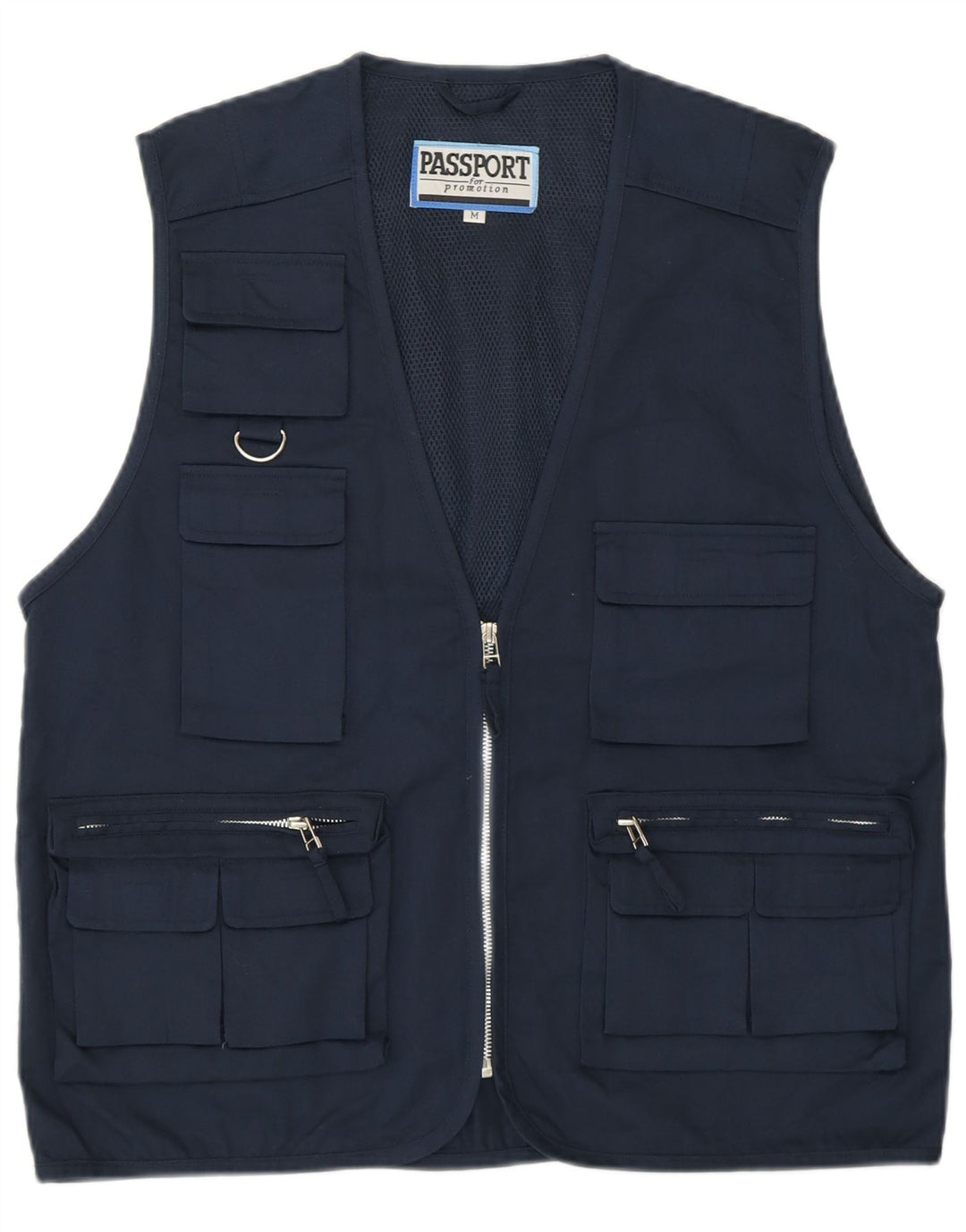 Gilet pratico da uomo Passport UK 38 medio poliestere blu navy