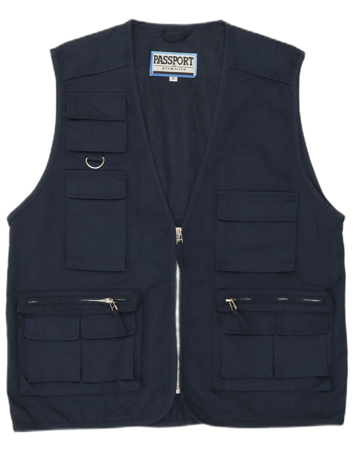 Gilet pratico da uomo Passport UK 38 medio poliestere blu navy
