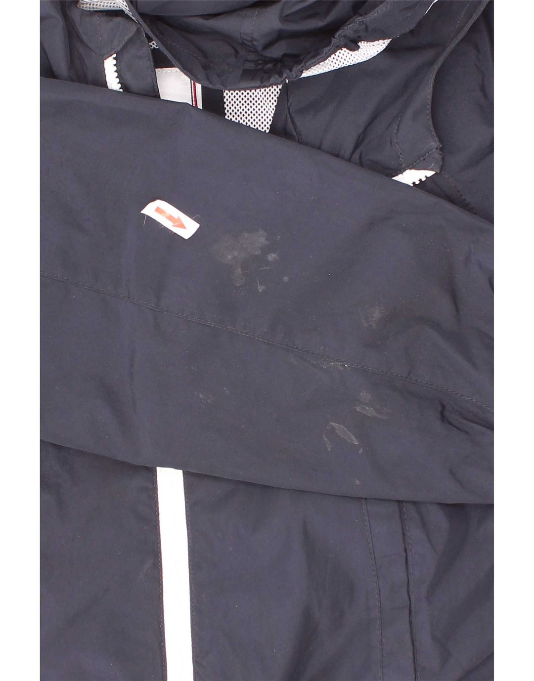 Giacca antipioggia con cappuccio grafica per ragazzi Tommy Hilfiger 5-6 anni blu navy