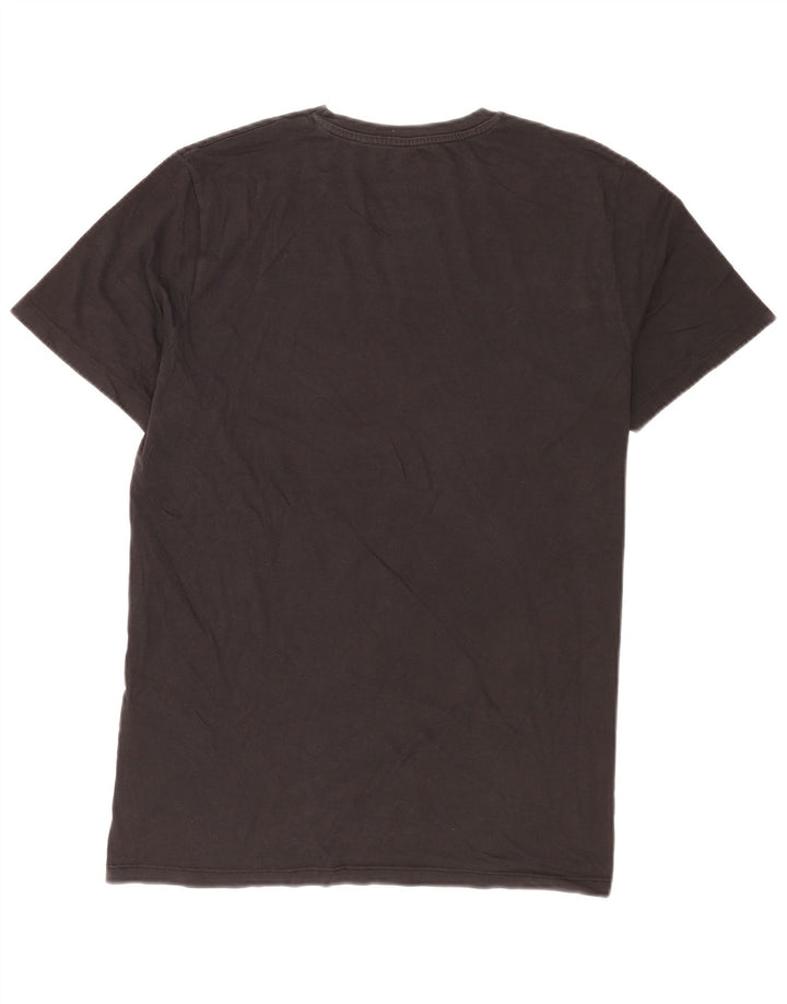 Jack & Jones T-shirt grafica da uomo grande in cotone nero