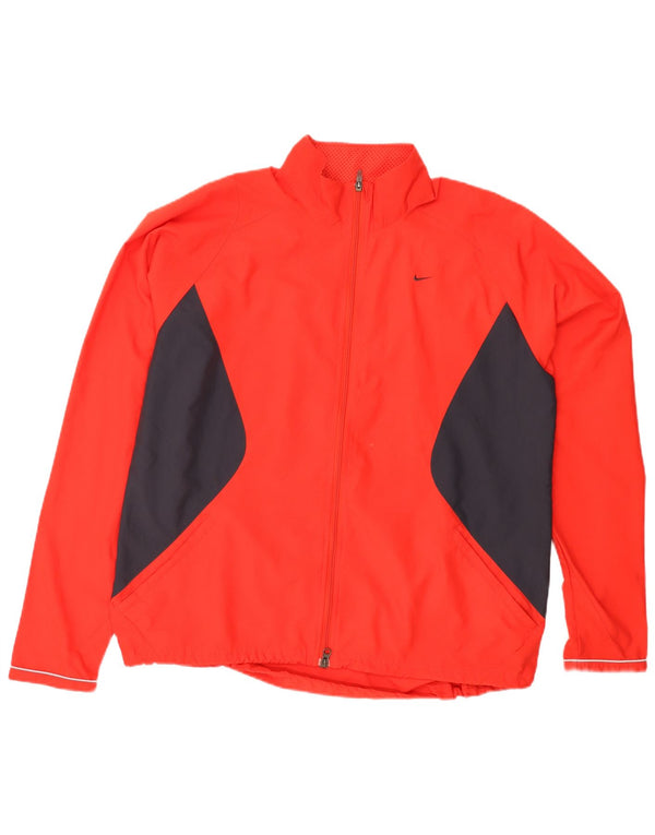 Giacca da tuta da donna Nike UK 18/20 2XL Rosso Colourblock